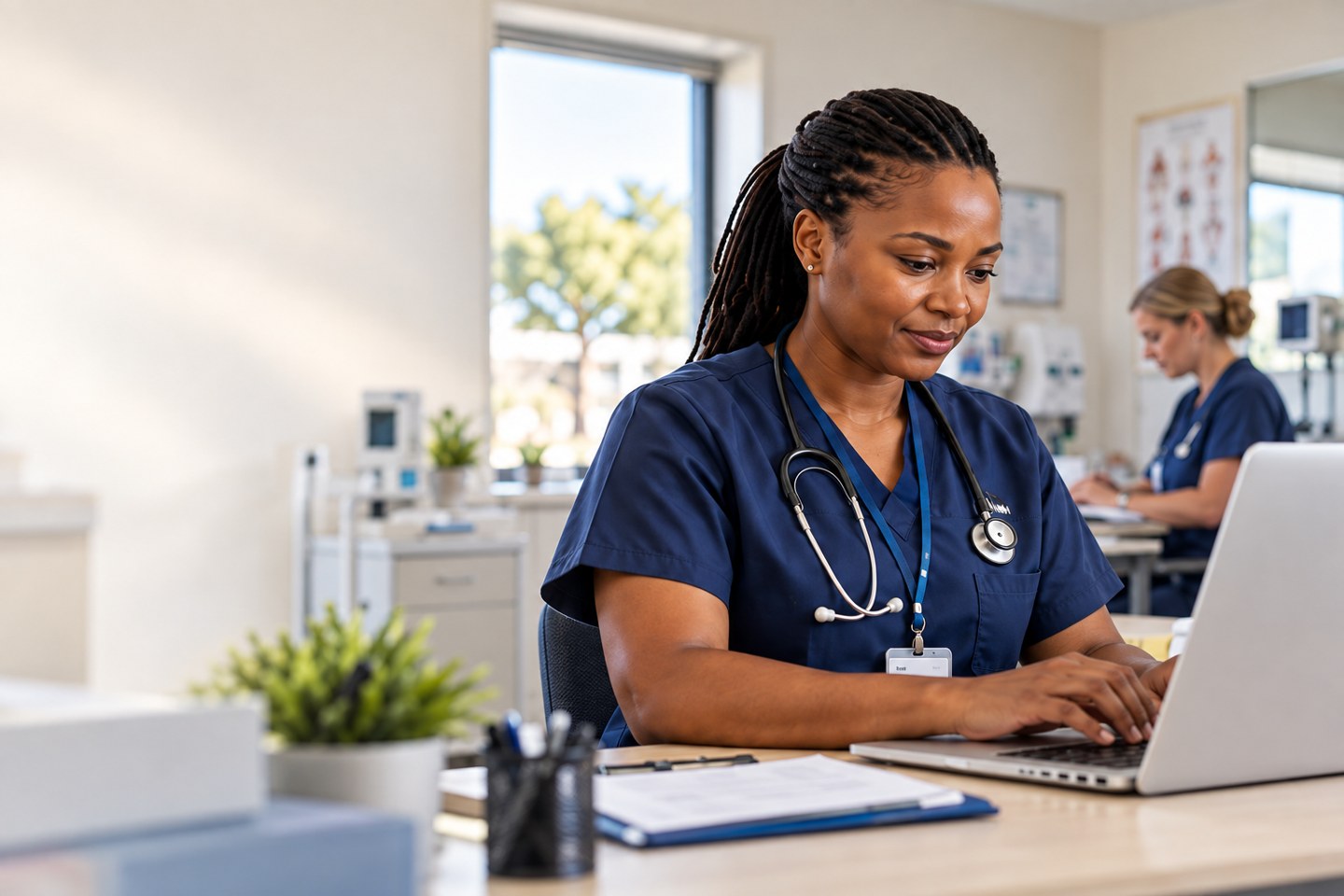 South African healthcare colleagues at work